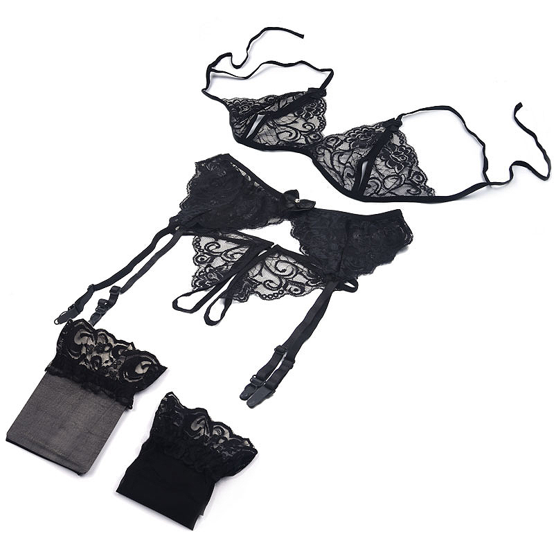1 Set Women's Lace Lingerie, S - đánh giá và giá Sheer Mesh Bra