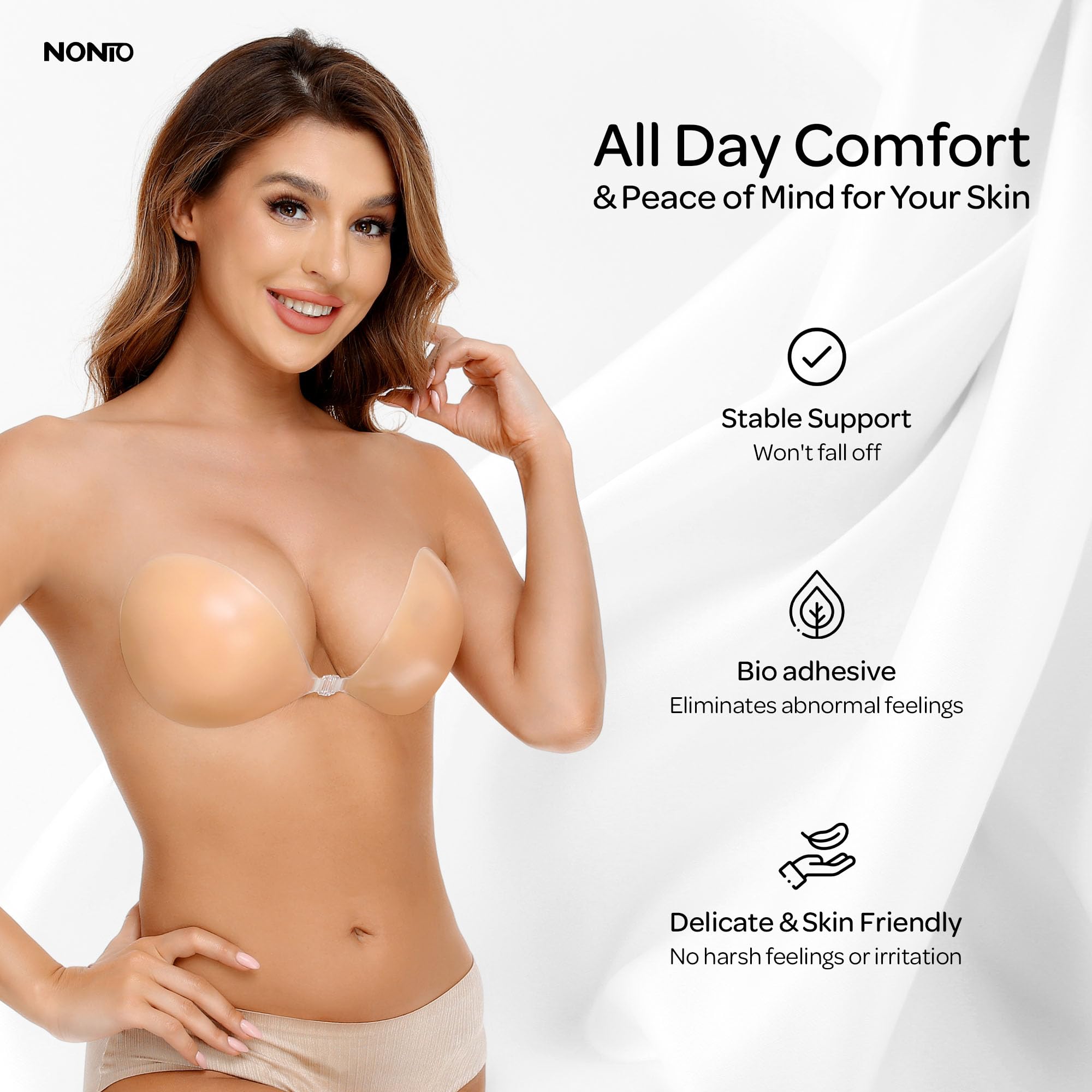 Adhesive Bra Strapless Sticky  - đánh giá và giá Backless Bra Sticky