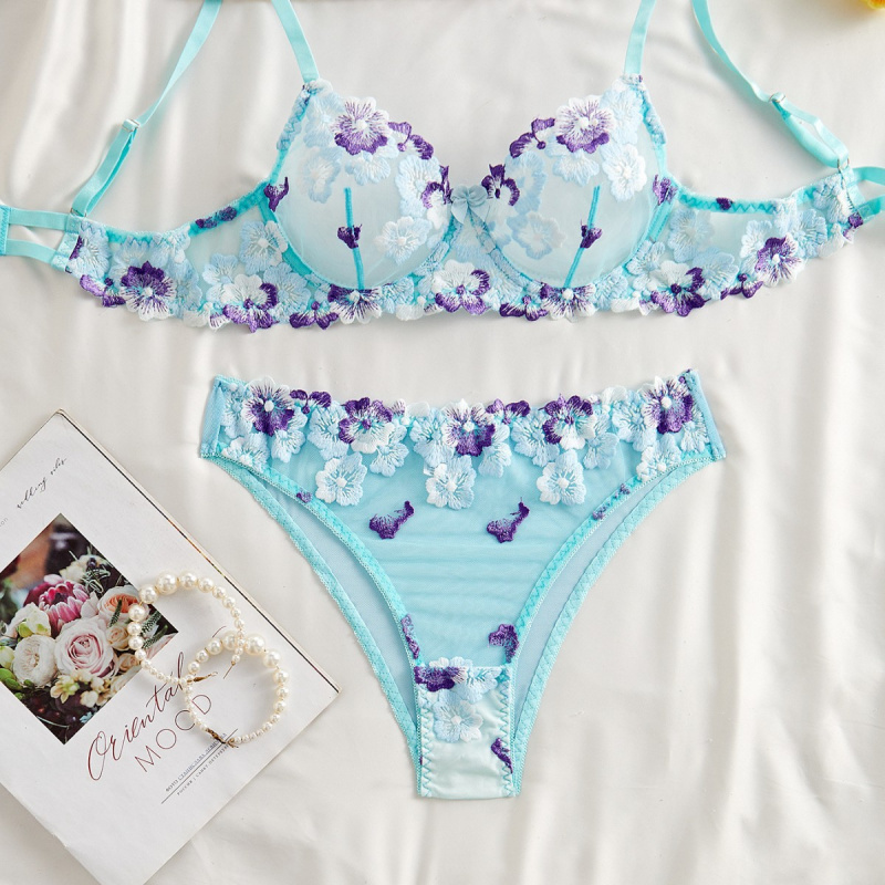 Bikini lingerie set with sheer - đánh giá và giá Sheer Bra Lace