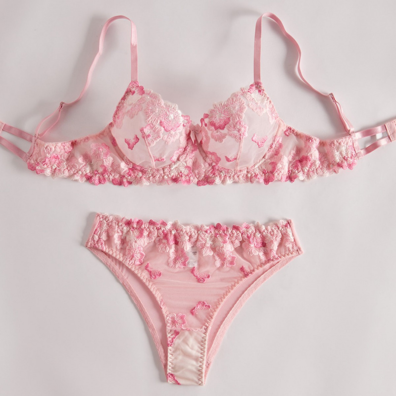 Bikini lingerie set with sheer - đánh giá và giá Sheer Bra Lace