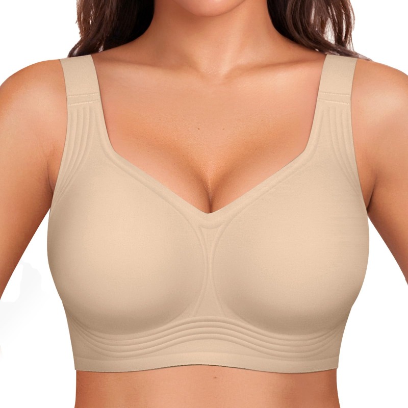 Plus Size Wireless Jelly Bra W - đánh giá và giá Underwire Bra Padded