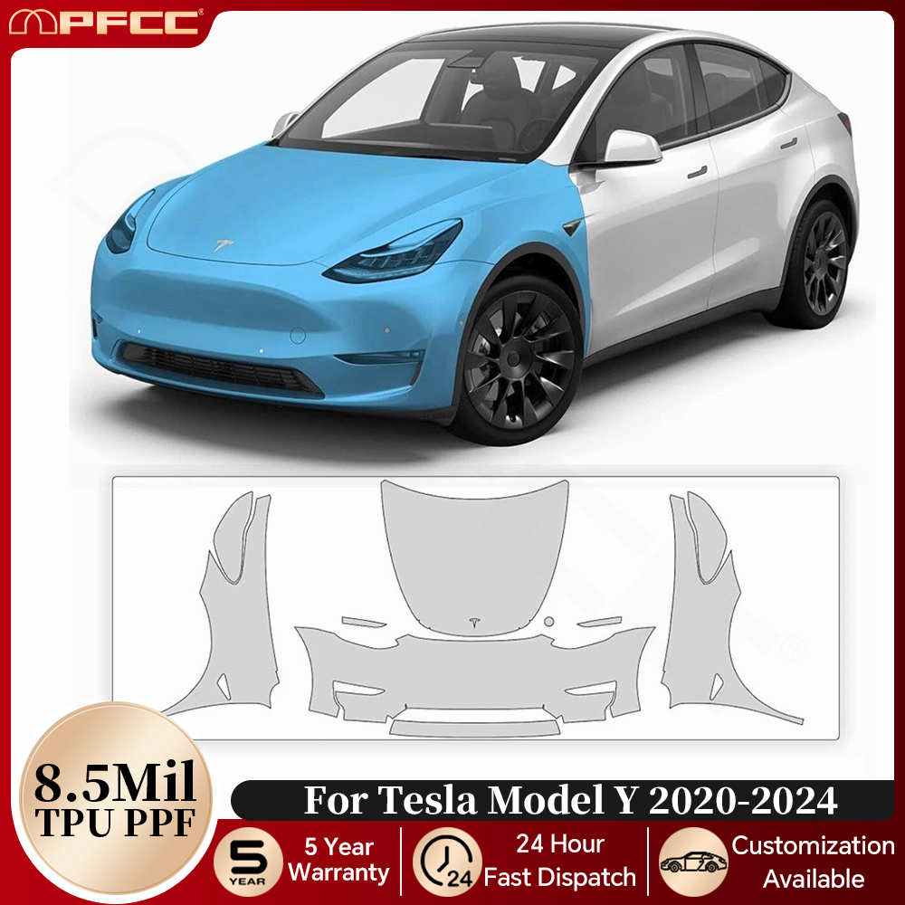 Pre-cut PPF For Tesla Model Y  - đánh giá và giá Full Coverage Bra